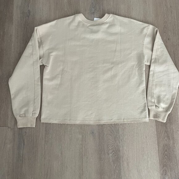 NWT Barbie Mattel Target Womens Cropped Sweater Small Tan Diverse Barbies Cotton - Picture 6 of 13